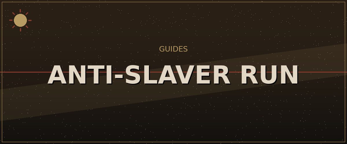 Anti-Slaver Run — Kenshi Survival Guides reference image