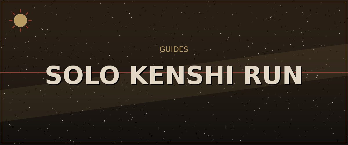 Solo Kenshi Run — Kenshi Survival Guides reference image
