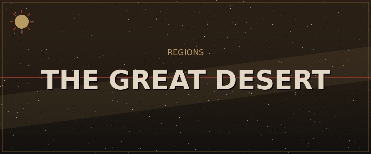 The Great Desert — Kenshi Regions & Map reference image